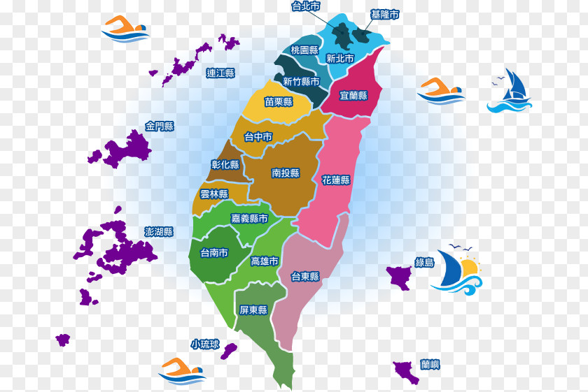 Map Taipei Hsinchu Administrative Divisions Of The Republic China Geografia Tajwanu PNG