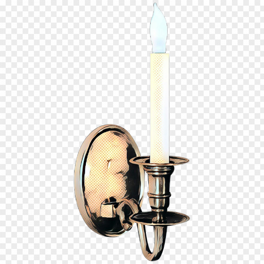 Metal Candle Holder Vintage Background PNG