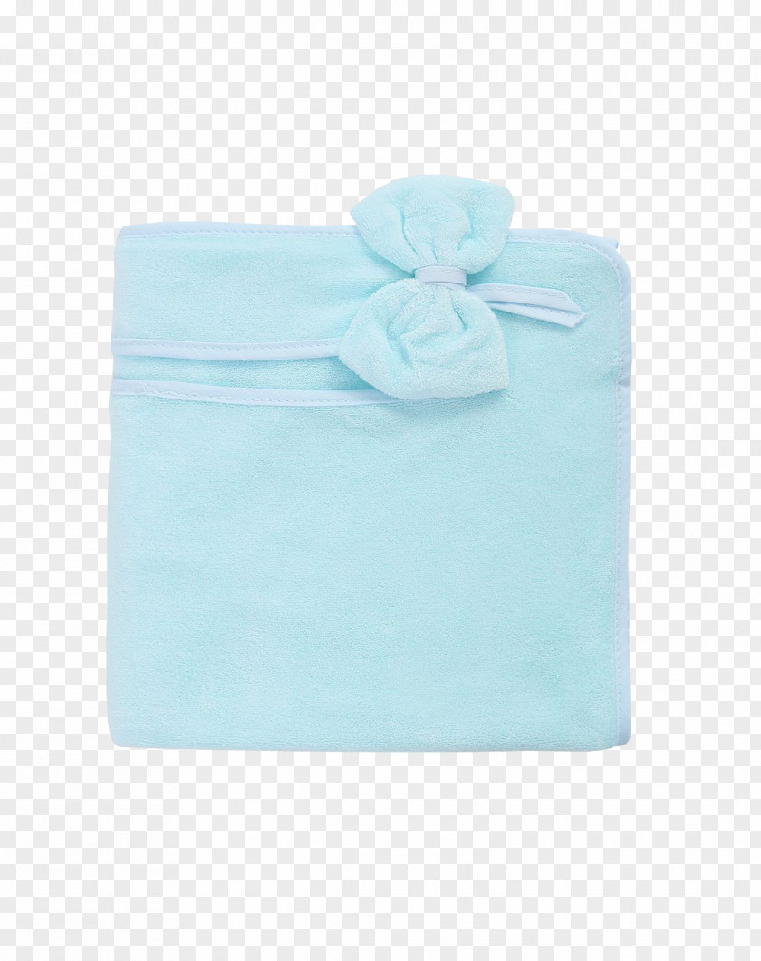 Fashion Bamboo Fiber Towels Turquoise Textile Rectangle PNG