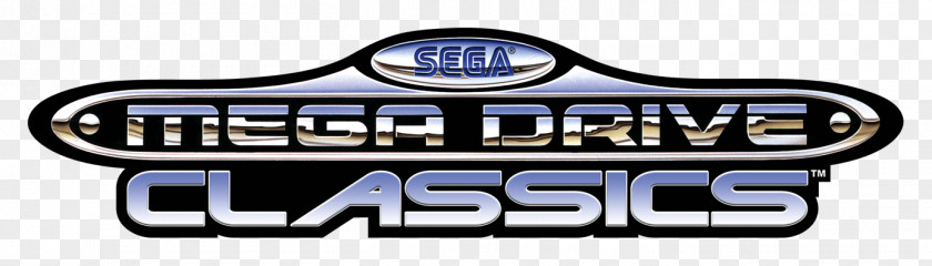 Irregular Text Box Sega Genesis Classics Mega Drive Logo Font PNG