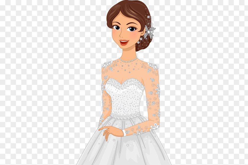 Bride Wedding Dress Invitation Bridegroom PNG