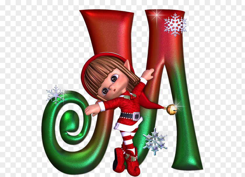 Christmas Elf Alphabet Letter Santa Claus PNG