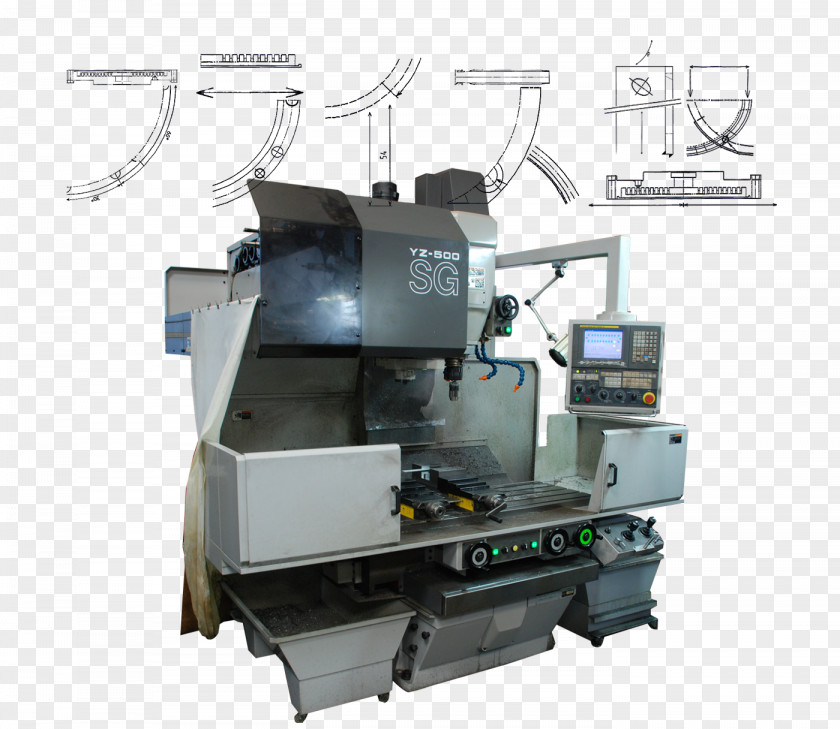 Daniels Equipment Co Inc Machine Tool Milling Cutter マシニングセンタ PNG