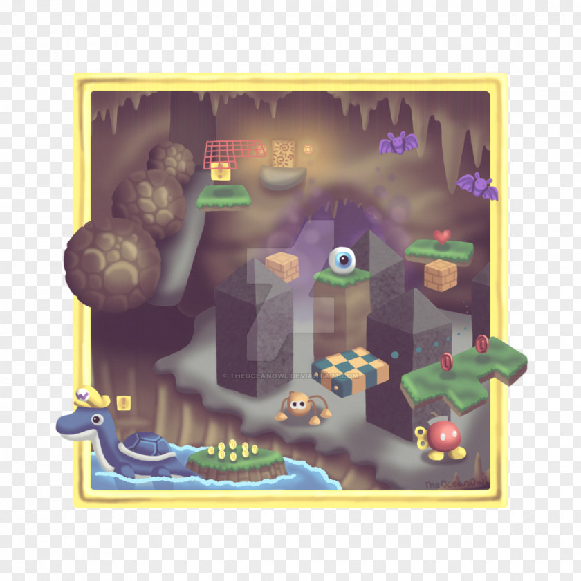 Mario Super 64 Nintendo Bros. Cave PNG