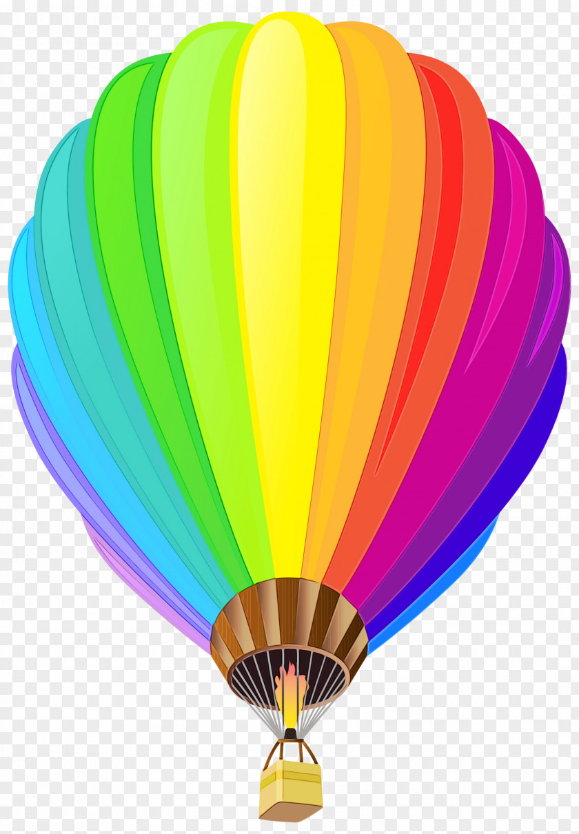 Recreation Air Sports Hot Balloon Watercolor PNG