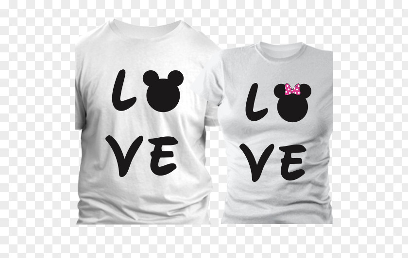 T-shirt Sleeve Top Mickey Mouse Minnie PNG