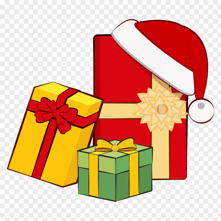 Christmas Gift Background Day Illustration Santa Claus Box PNG
