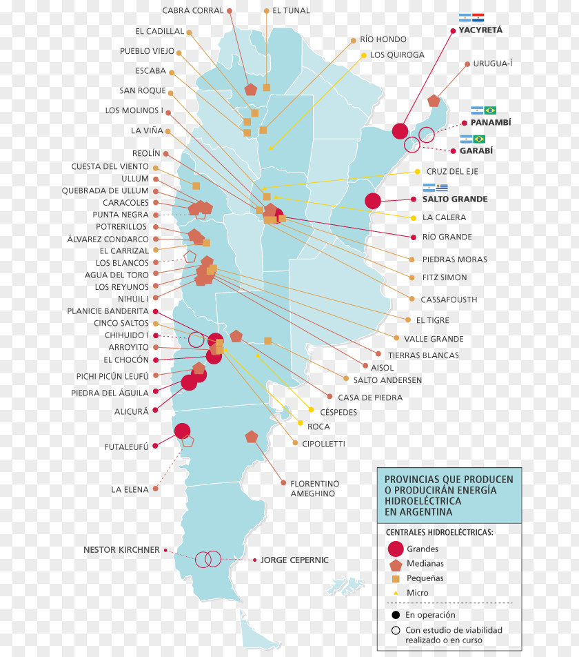 Map Argentina Central Hidroelèctrica Garabí Dam Energy PNG