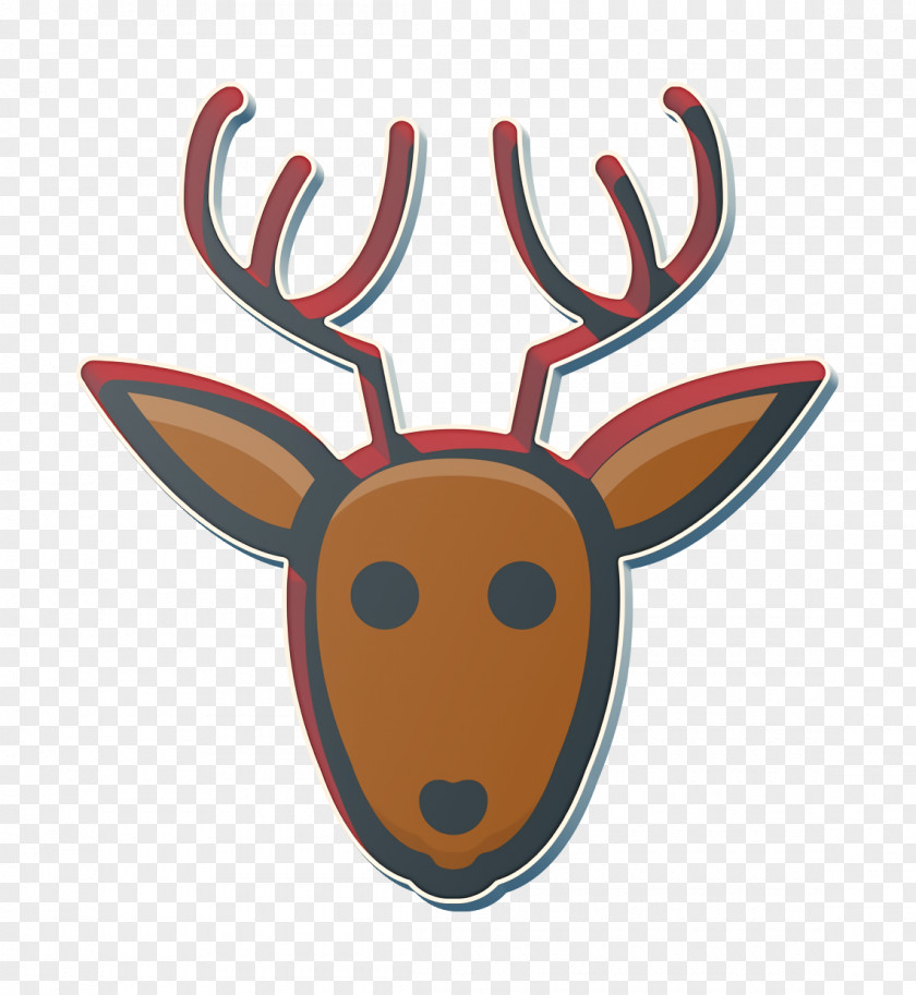 Moose Horn Animal Icon Christmas Deer PNG