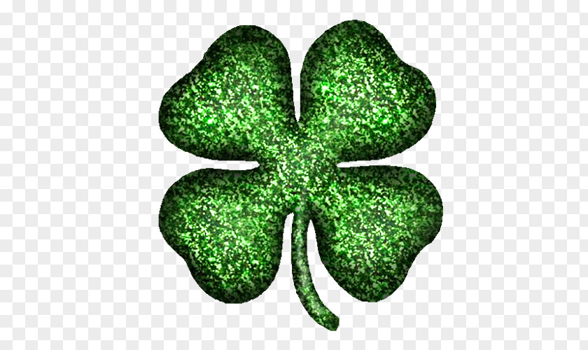 Sparkly Ireland Shamrock Saint Patrick's Day Desktop Wallpaper PNG