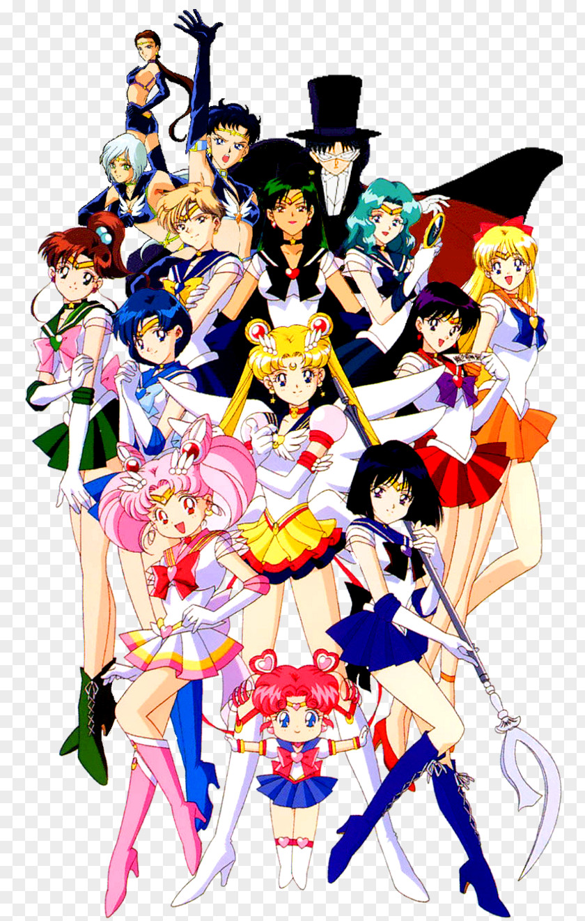 There Sailor Moon Chibiusa Tuxedo Mask Jupiter Venus PNG