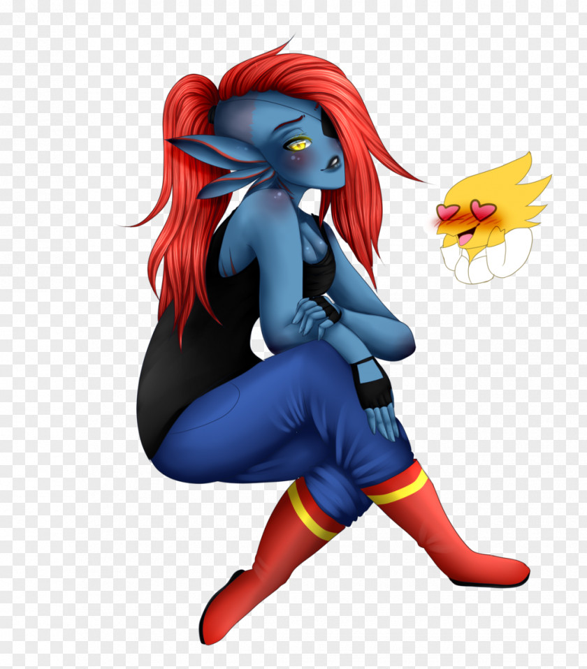 Undyne Illustration Undertale Cartoon Legendary Creature Superhero PNG