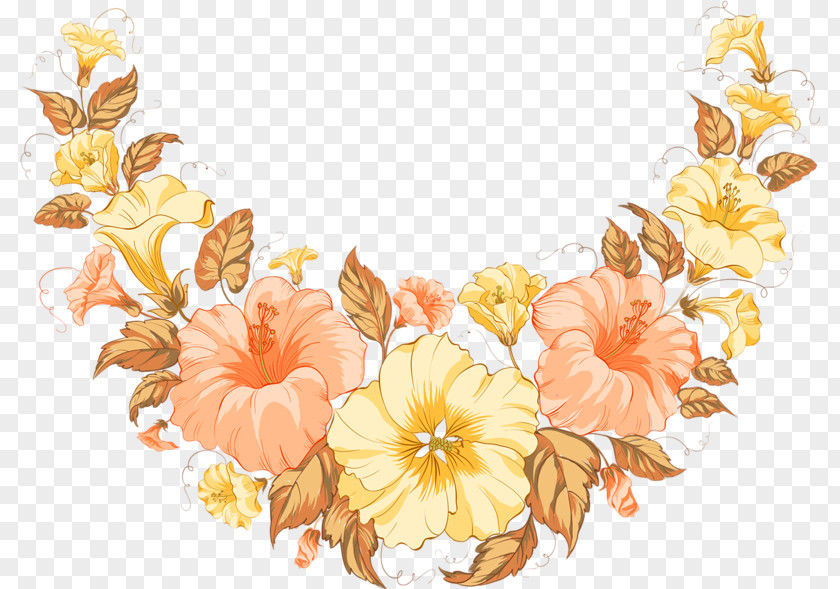 Bouquet Pattern Flower Garland Clip Art PNG