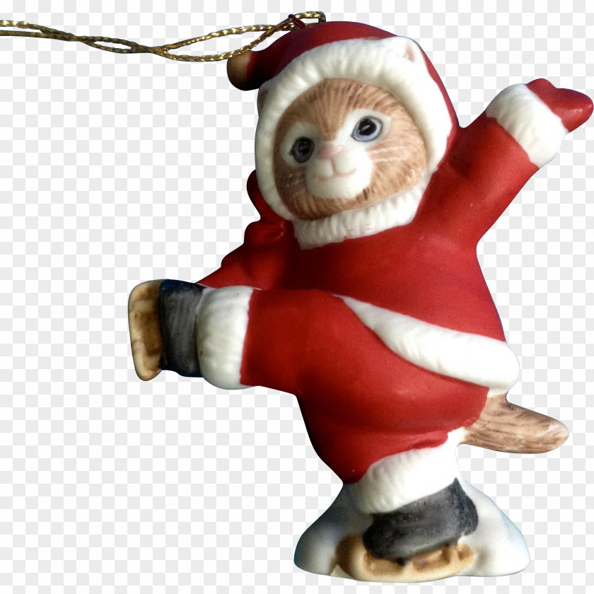 Christmas Day Ornament Cat Figurine Holiday PNG