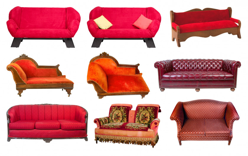 Old Couch Furniture Divan Clip Art PNG
