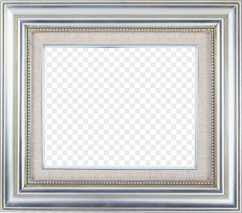 Silver Frame Picture Frames Oil Painting Photography PNG