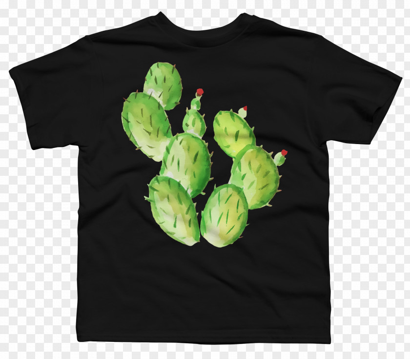 Watercolor Cactus T-shirt Online Shopping Bag Design By Humans PNG
