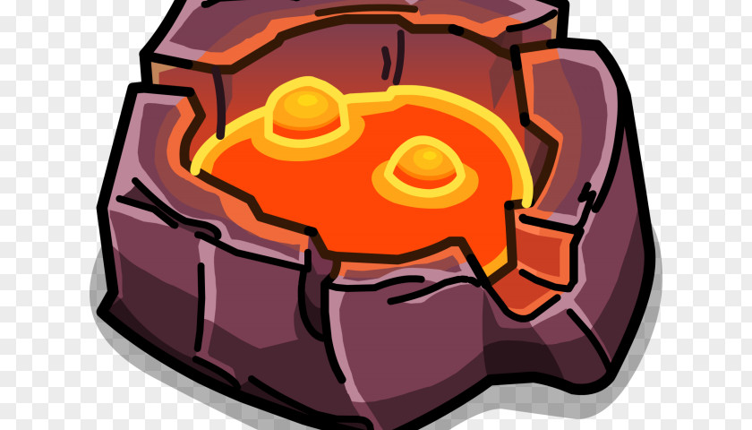 Smile Orange Volcano Cartoon PNG