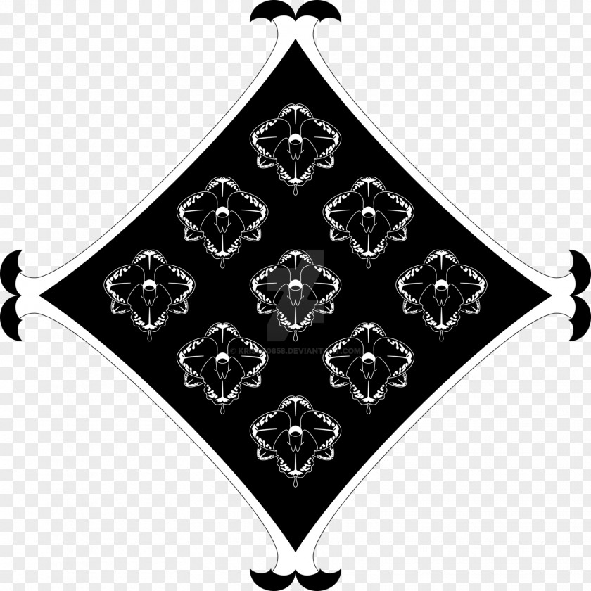 Symbol Symmetry Leaf Black M Pattern PNG