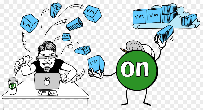 Virtual Desktop Infrastructure Cloud Computing Comics DevOps Cartoon Clip Art PNG