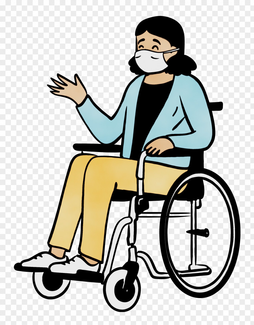 Wheelchair Chair Sitting Cartoon Meter PNG