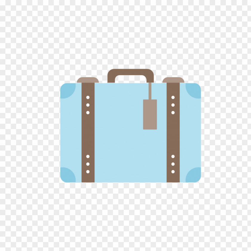 Blue Cartoon Luggage Suitcase Baggage Travel PNG