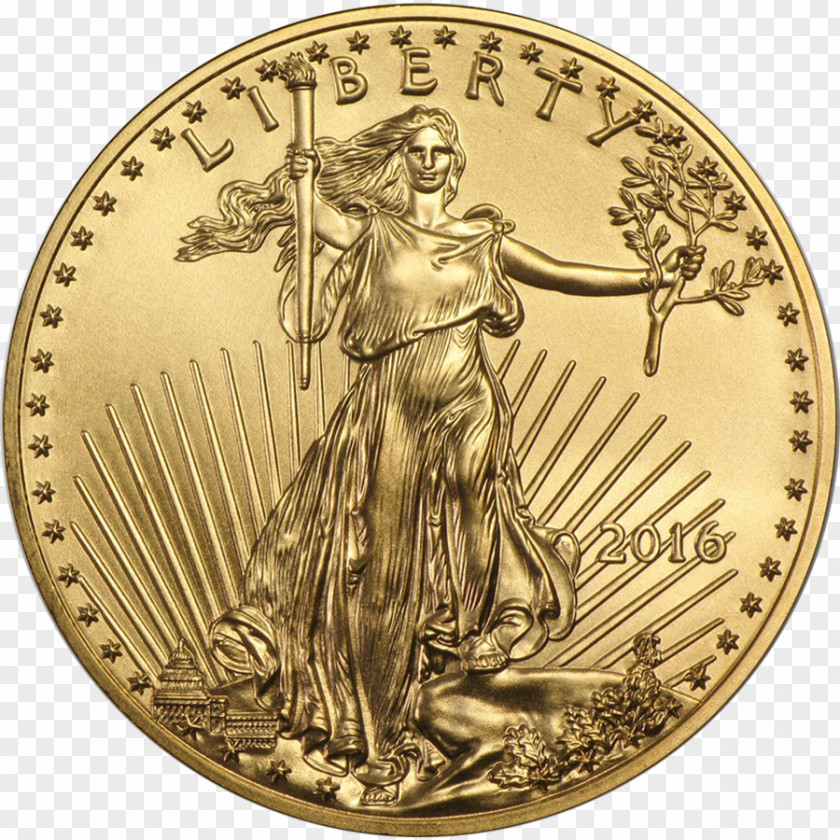 Bullion American Gold Eagle United States Mint Double PNG
