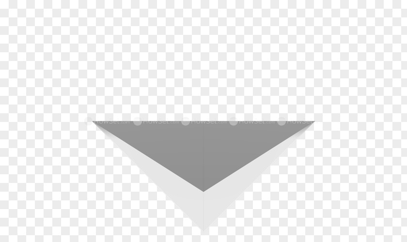 Fold Paper Triangle Font PNG