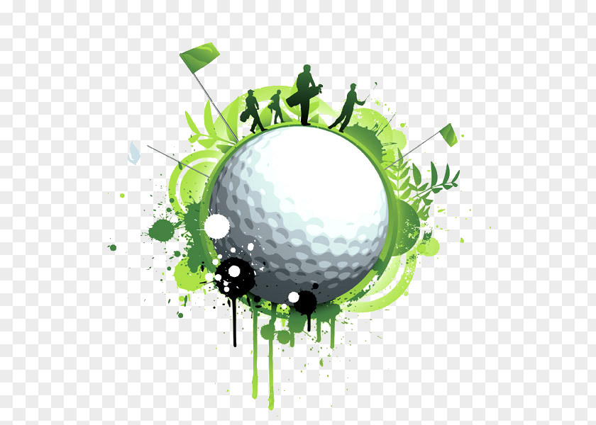 Golf Ball Flyer Club Course PNG