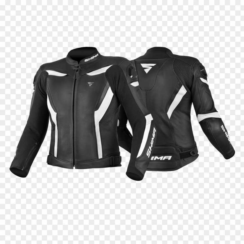 Jacket Leather Black Red White Clothing PNG