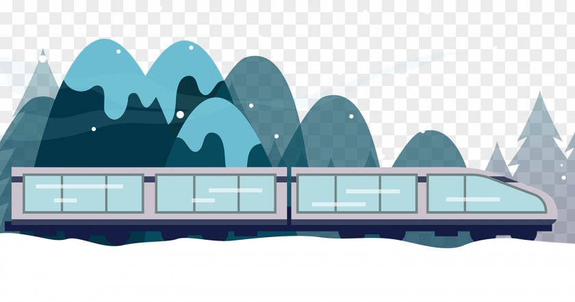 Lovely Blue Metro Train Vector Rapid Transit PNG