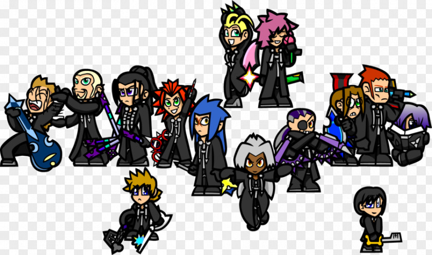 Organization XIII Kingdom Hearts II Hearts: Chain Of Memories Xehanort Roxas PNG