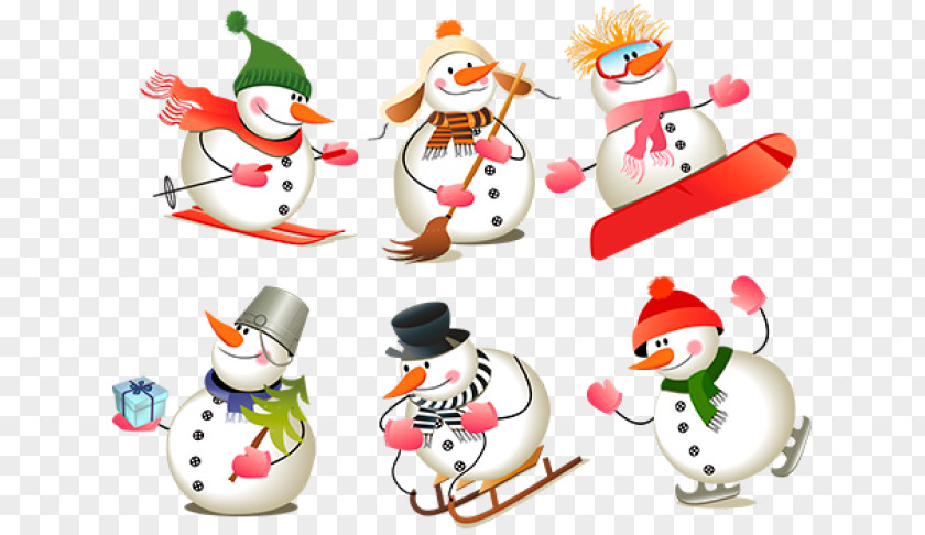 Snowman Christmas Clip Art PNG