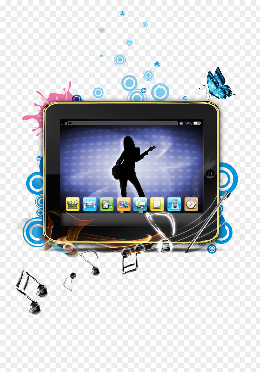 Colorful Tablet PC Download Portable Media Player PNG