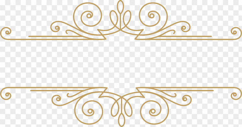 Gold Pattern Picture Frame PNG