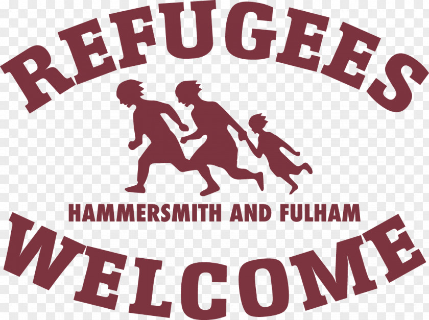 Fulham All Refugees Are Welcome Logo Brand PNG
