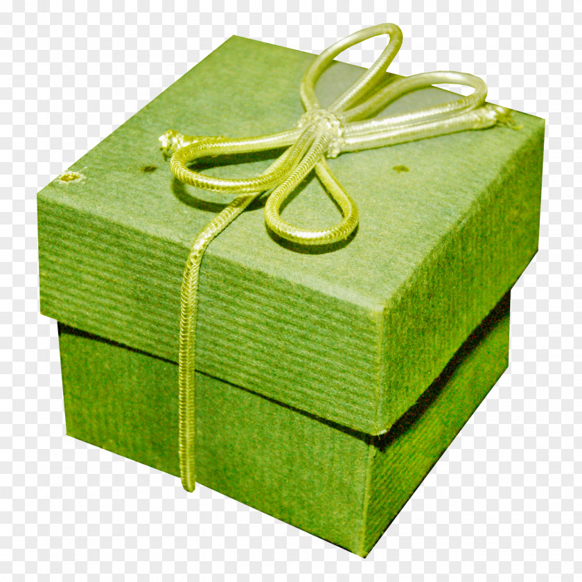 Green Rope Gift BlueBlock Box PNG