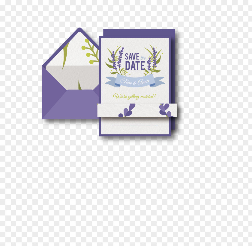 Vector Painted Envelopes, Letterheads Purple Letterhead PNG