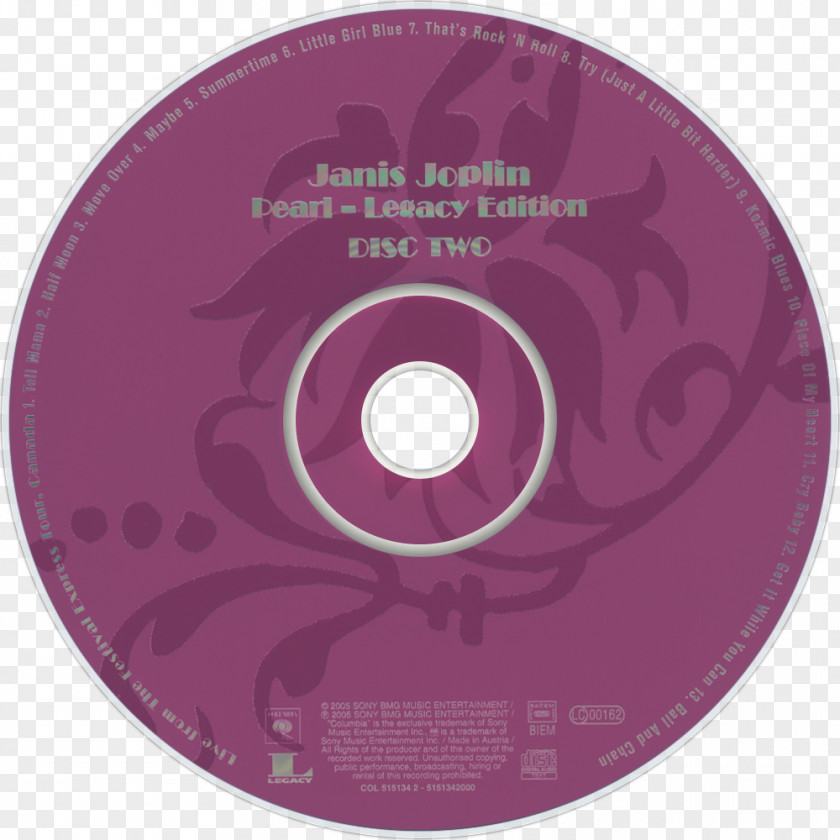 Janis Joplin Compact Disc Label Brand PNG