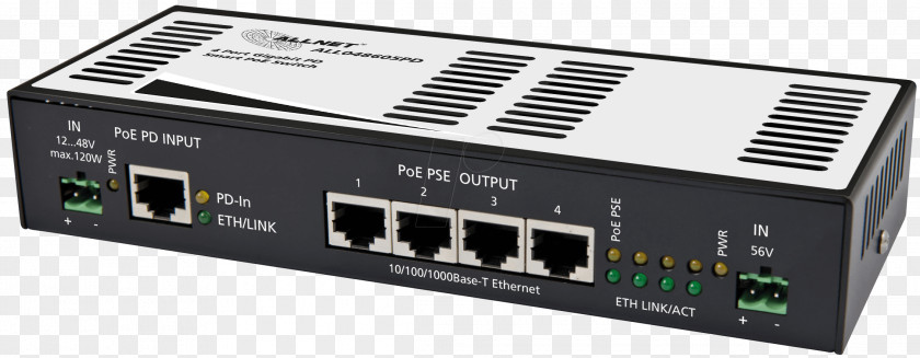 Power Over Ethernet Network Switch Gigabit Port PNG
