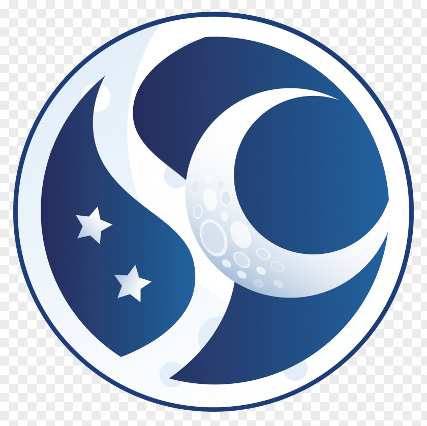 Crescent Symbol Circle Logo PNG
