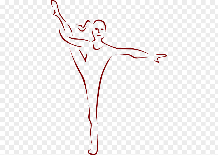 Dancer Outline Clip Art Gymnastics Fitness Centre Dance Sports PNG