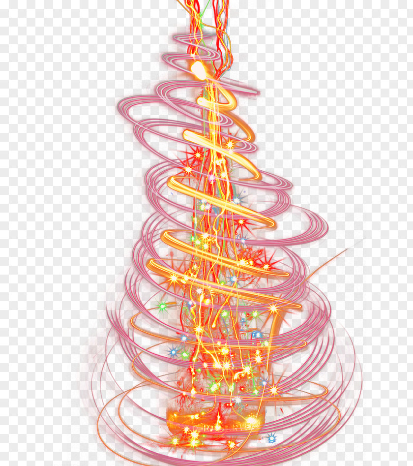 Dream Christmas Tree Light Color PNG