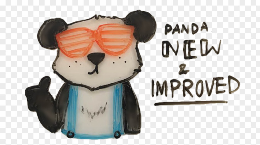 Google Panda Figurine Animated Cartoon PNG