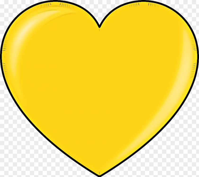 Love Symbol Heart Yellow Clip Art Line PNG