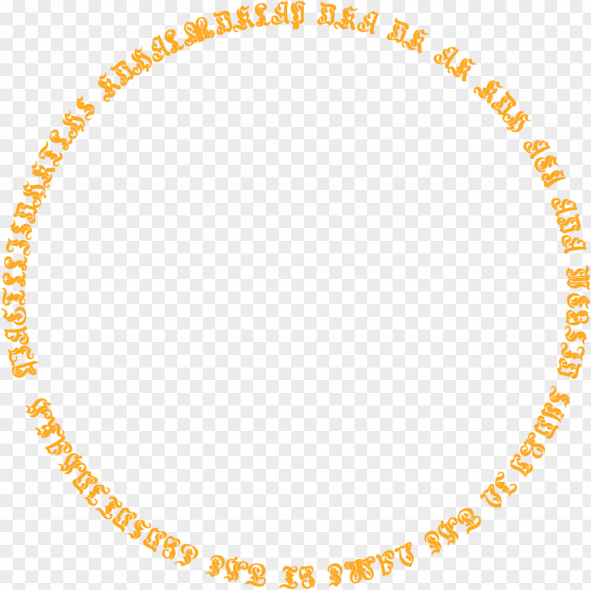 Orange Simple Pattern Circle Border Texture PNG