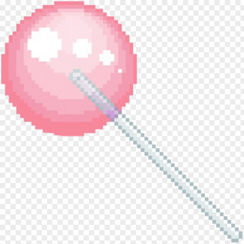 Pink Sticker Lollipop Pixel Art Pastel Drawing PNG
