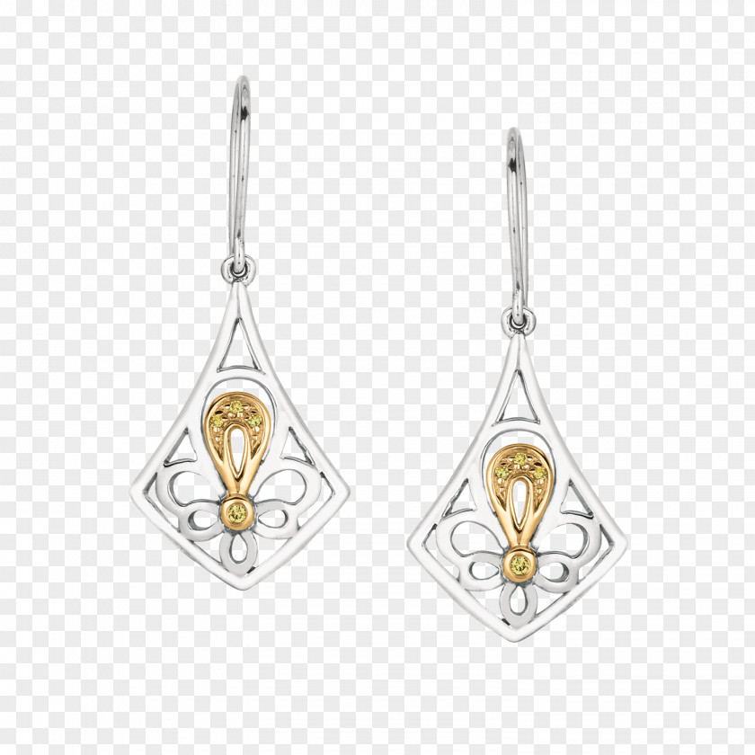 Silver Earring Body Jewellery Diamond PNG