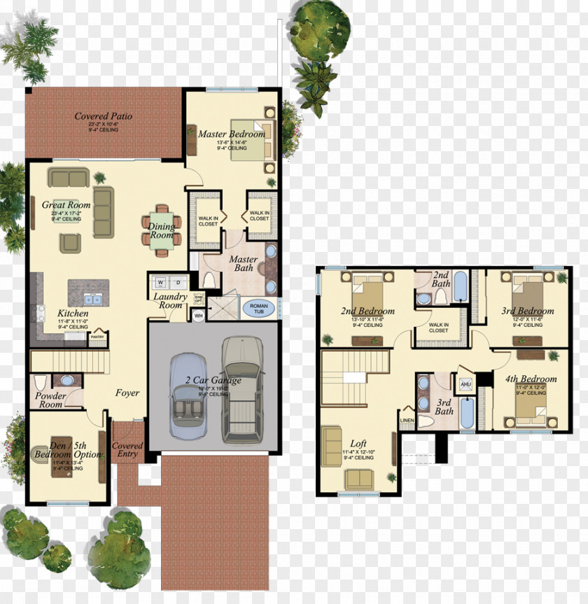 Three Rooms And Two Delray Beach Floor Plan Tuscany By GL Homes Boynton House PNG
