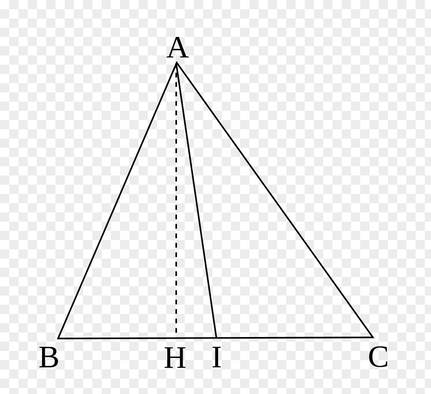 Triangle Median Apollonius's Theorem PNG